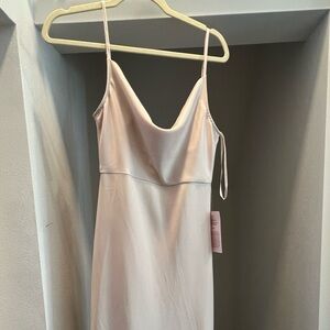 BHLDN size 0 champagne long dress. New with tags, never worn.